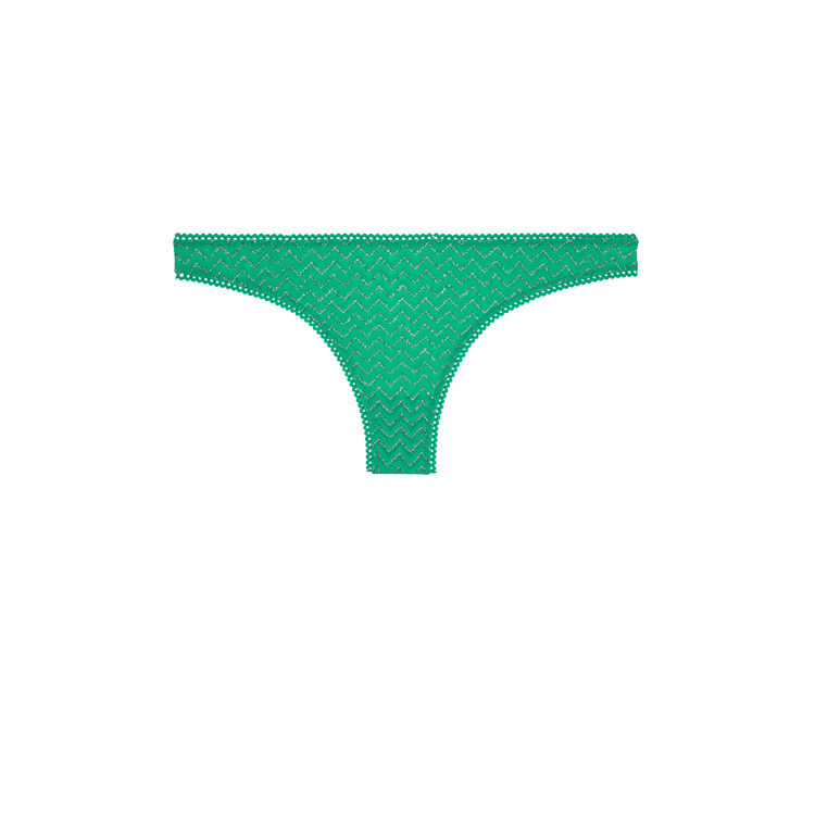 Tanga vert émeraude lurexiz vert.