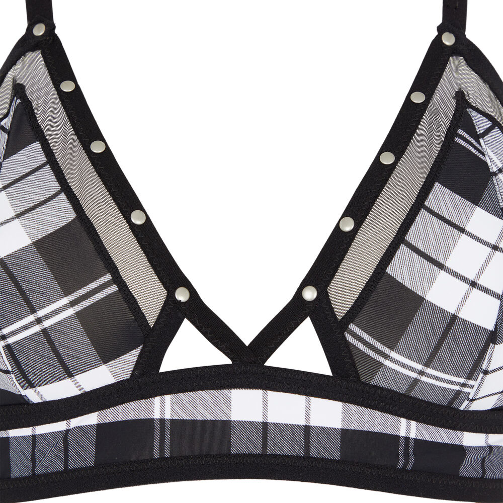 Soutien-gorge à motif sans-armatures - noir noir.