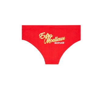 Shorty &agrave; message extramoelliz rouge.