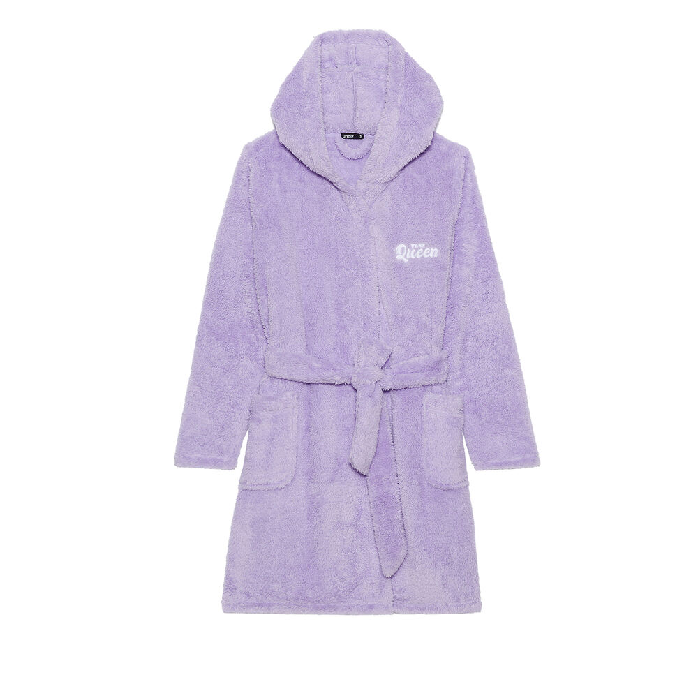 Peignoir polaire queen - violet violet.