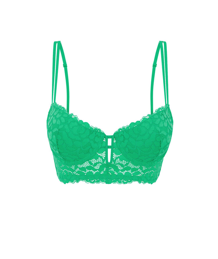 Soutien-gorge bustier ampli vert émeraude luluiz vert.