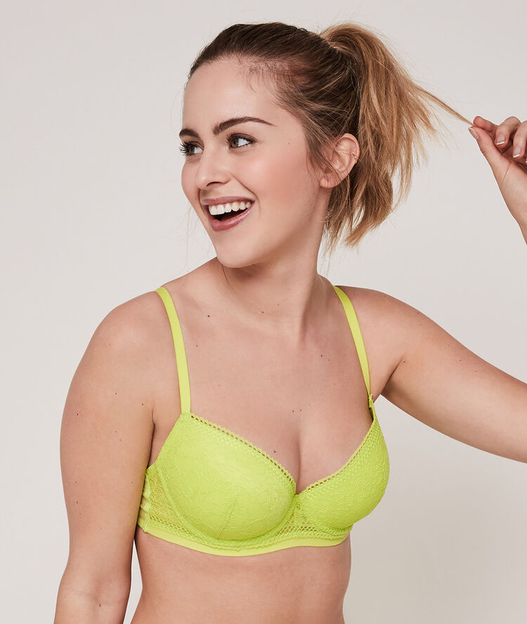 Soutien-gorge ampli revoltiz jaune.