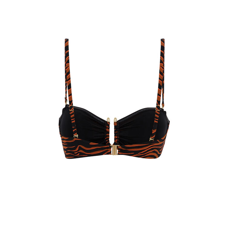 Haut de maillot de bain bandeau marron afrozebriz Haut de maillot de bain bandeau marron afrozebriz;