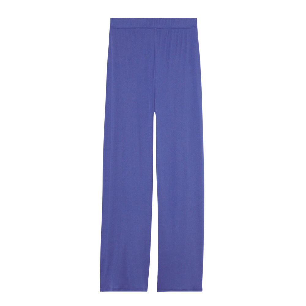 Pantalon large fendu - violet violet.
