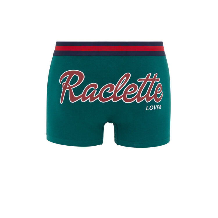 Boxer en coton à message racletiz Boxer en coton à message racletiz;