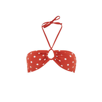 Haut de maillot de bain rouge brique sauvagiz red.