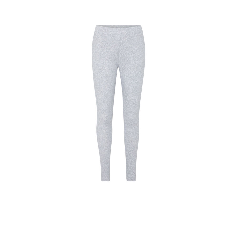 Legging en molleton - gris chiné gris.