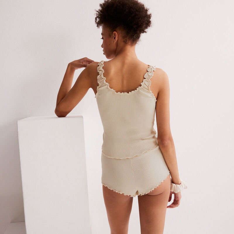 set de pyjama avec chouchou assorti - écru set de pyjama avec chouchou assorti - écru;