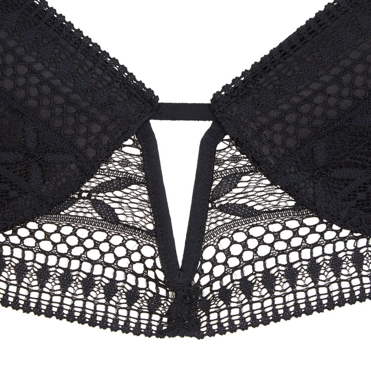 Soutien-gorge bustier push noir elenoriz black.