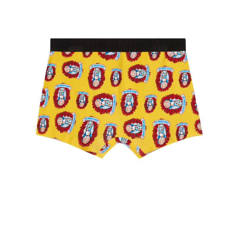 boxer à motifs chiens - jaune boxer à motifs chiens - jaune;