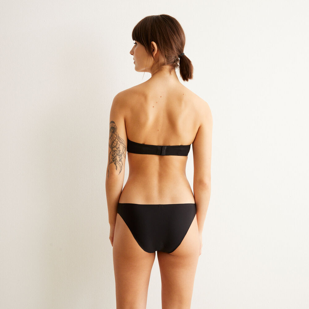 Soutien-gorge bandeau micro - noir noir.