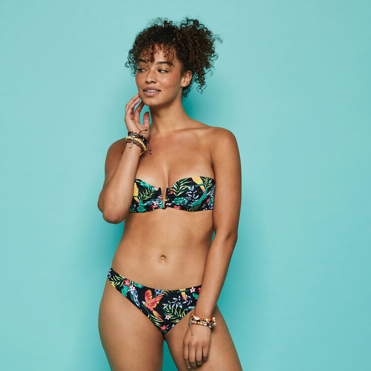 Haut de maillot de bain noir paradibordiz black.