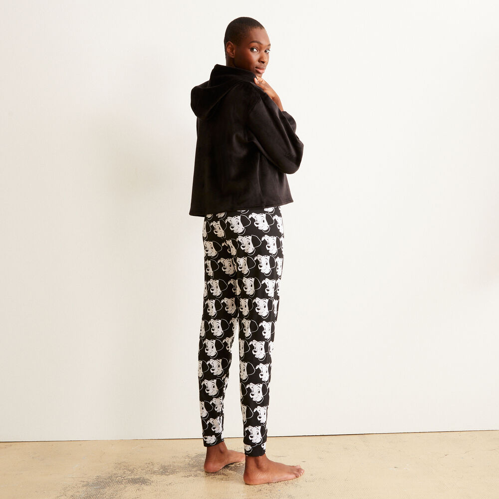 Sweat polaire les 101 dalmatiens - noir noir.