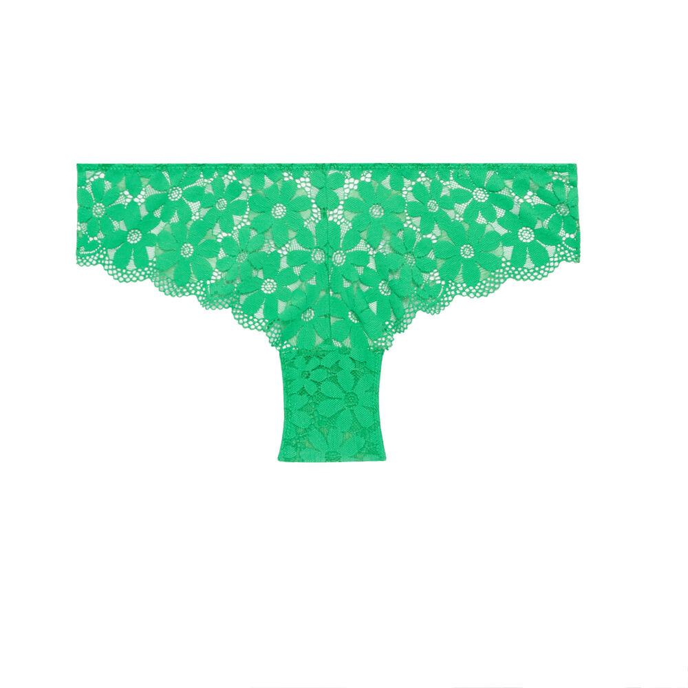 Shorty dentelle - vert vert.