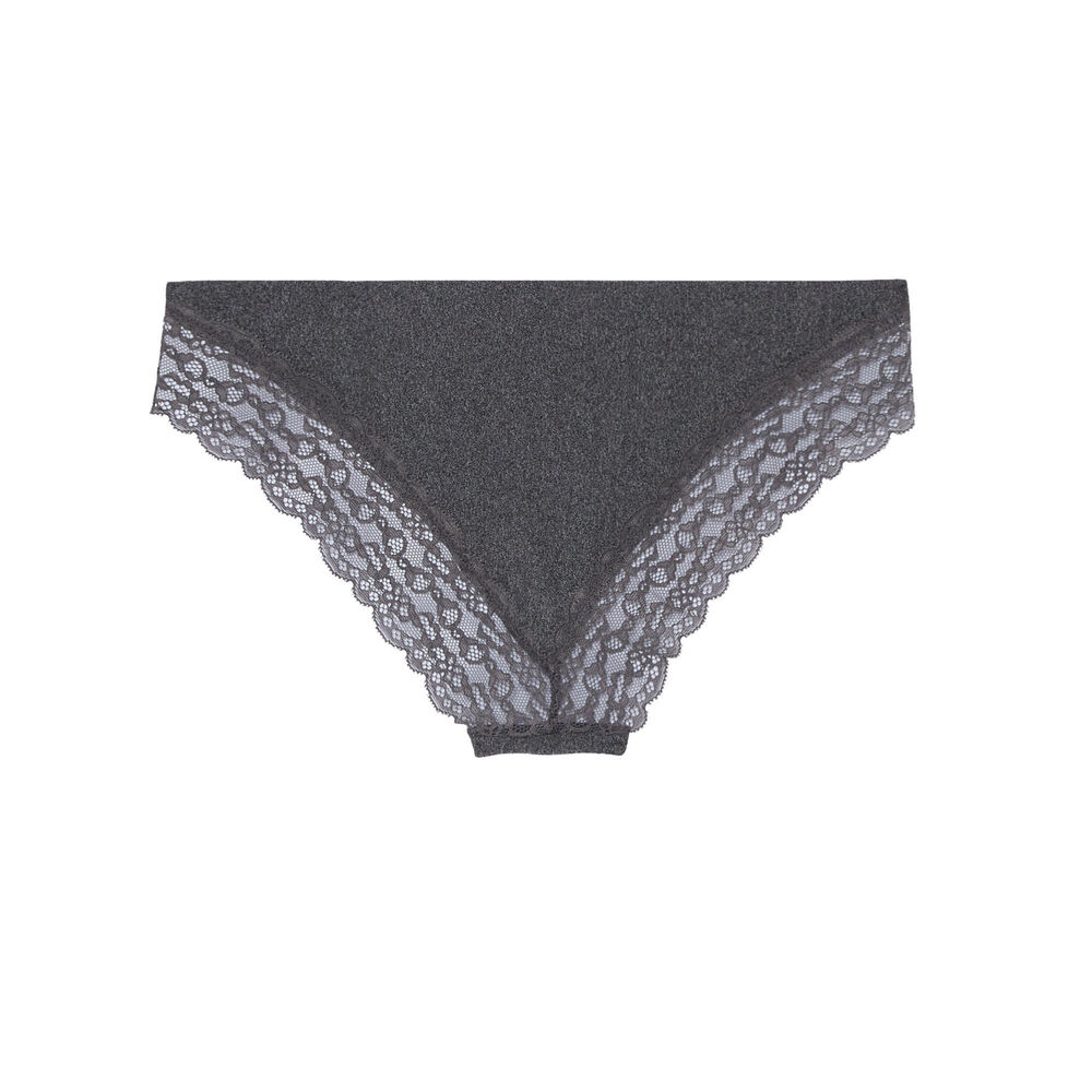 Culotte en micro - gris gris.
