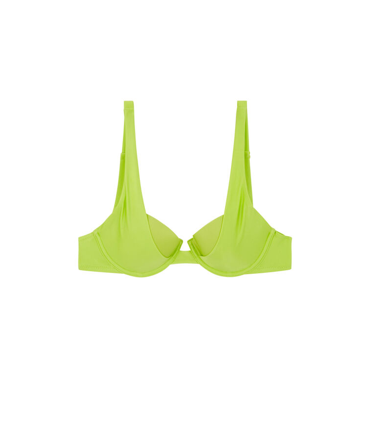 Haut de maillot de bain corbeille - vert vert.