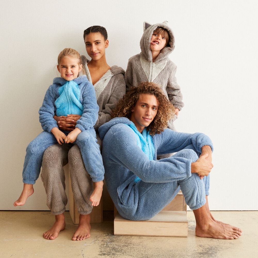 Combinaison kid stitch - bleu bleu.