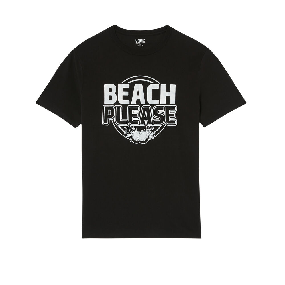 Tee-shirt beach please - noir noir.