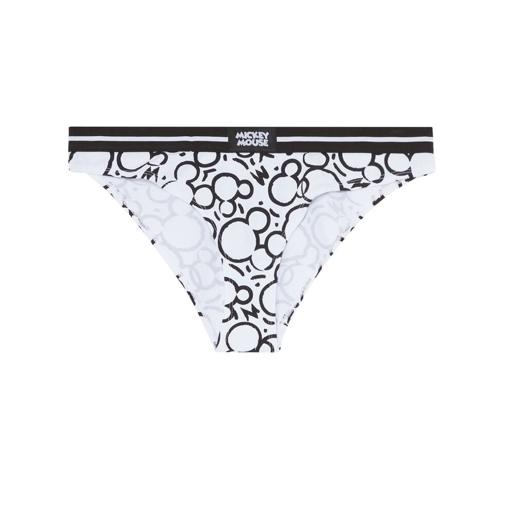 Culotte à imprimés têtes de mickey - noir noir.
