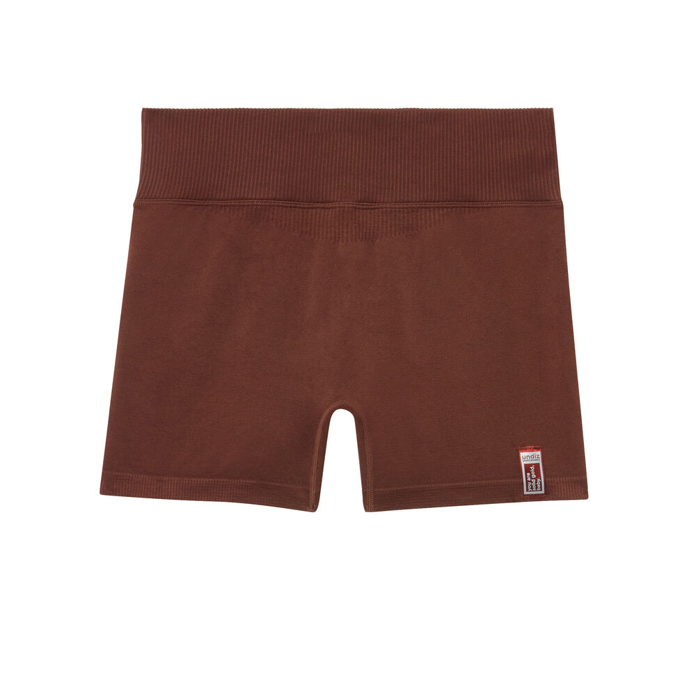 Short cycliste court - marron marron.
