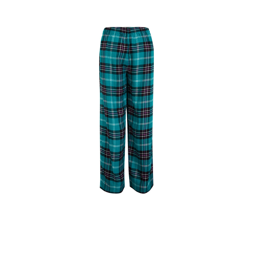 Pantalon à carreaux - vert vert.