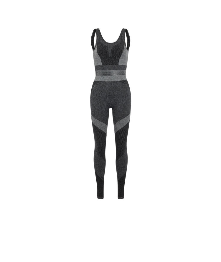 Combinaison sport sans coutures seamblockiz gris foncé.