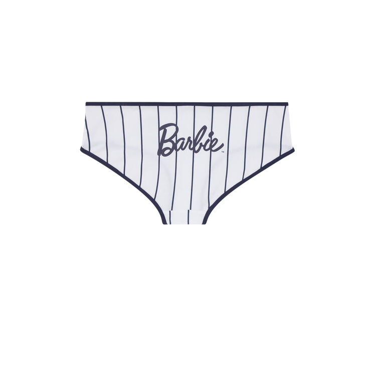 Shorty a rayures pinkplastiz blanc.