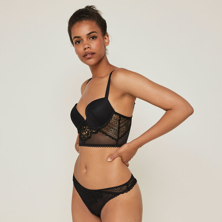 Soutien-gorge bustier push dentelle femmefataliz Soutien-gorge bustier push dentelle femmefataliz;