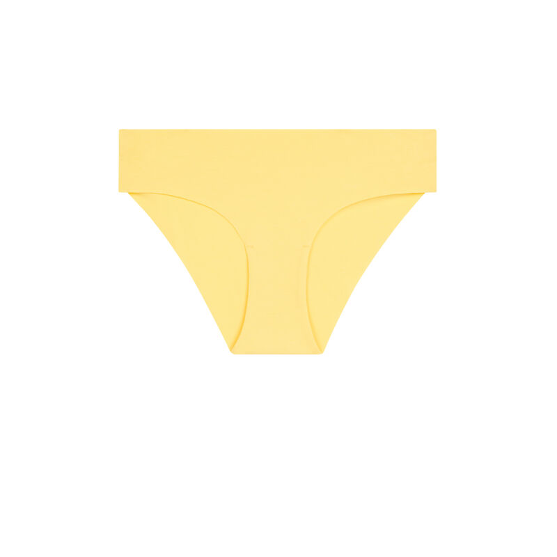 Shorty uni en coton - jaune pastel Shorty uni en coton - jaune pastel ;