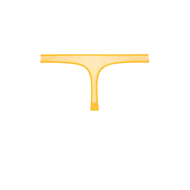 Tanga dentelle revoltiz safran.