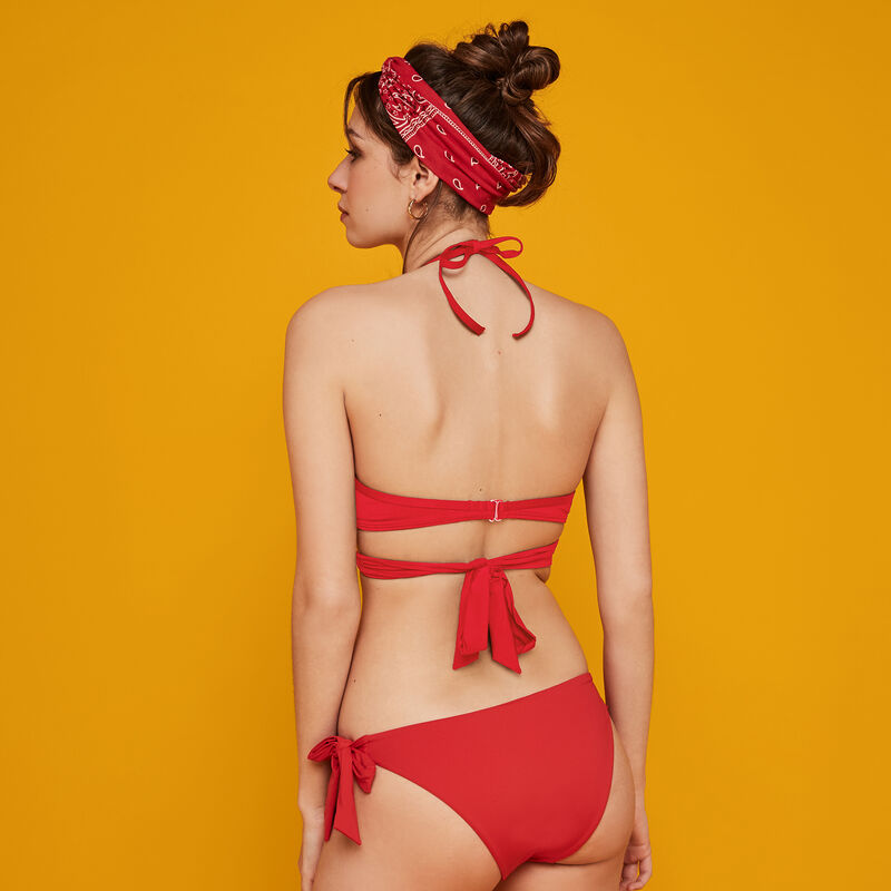 Haut de maillot de bain rouge fusioniz Haut de maillot de bain rouge fusioniz;