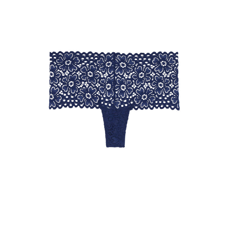 Shorty bleu marine en dentelle evoliz Shorty bleu marine en dentelle evoliz;