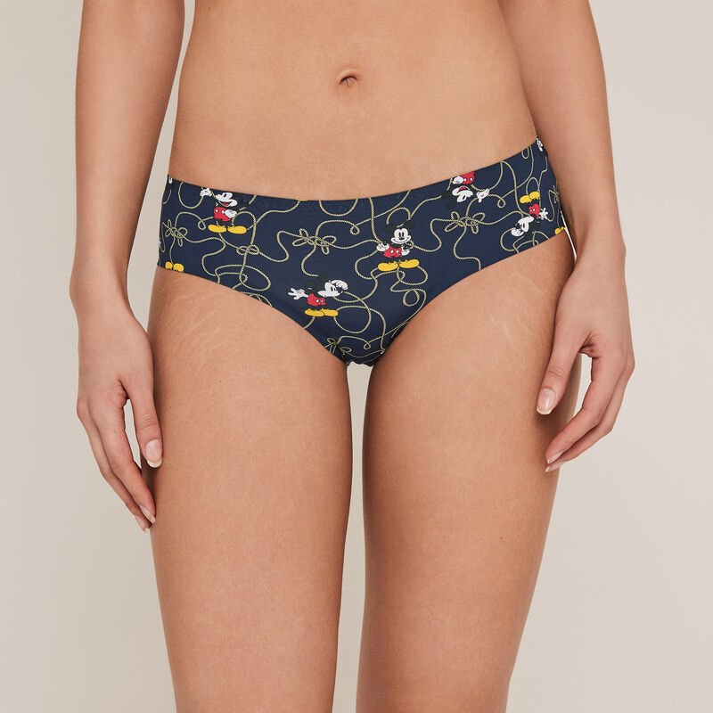 Shorty en micro imprimé mickey - bleu Shorty en micro imprimé mickey - bleu;