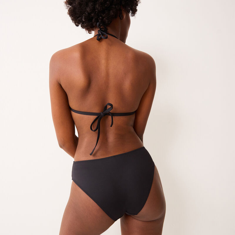 maillot une pièce effet broderie à détail anneau - noir maillot une pièce effet broderie à détail anneau - noir;