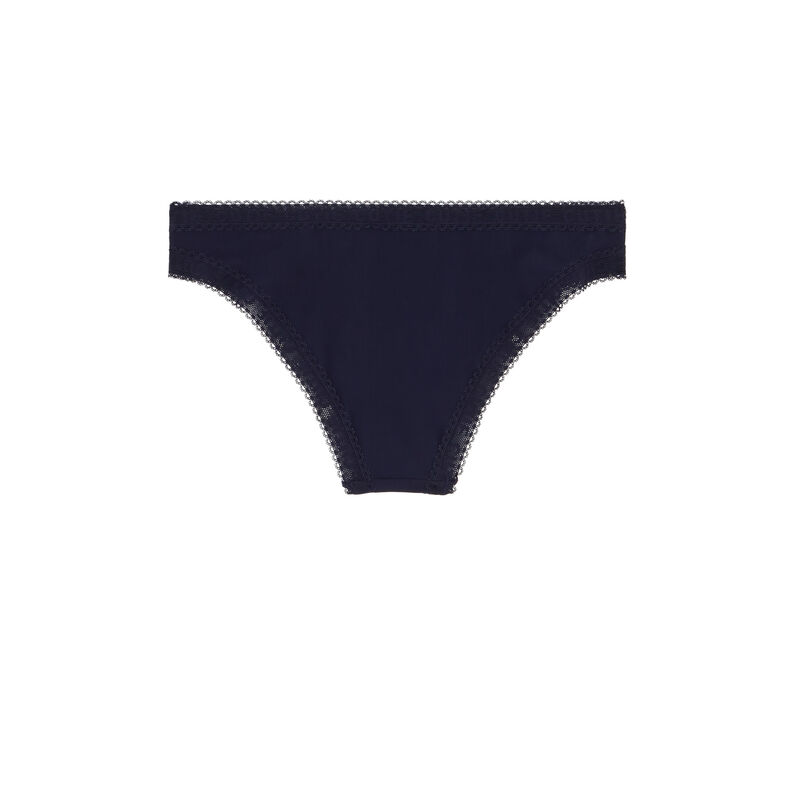 Culotte bords dentelle - bleu Culotte bords dentelle - bleu;