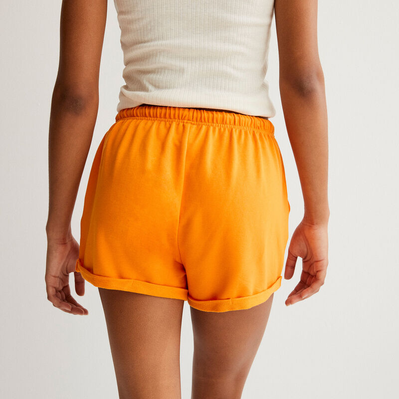 short uni à détail cordon - orange short uni à détail cordon - orange;