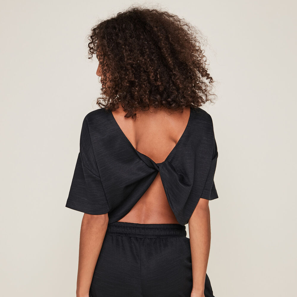 Top ouverture au dos merightiz noir.