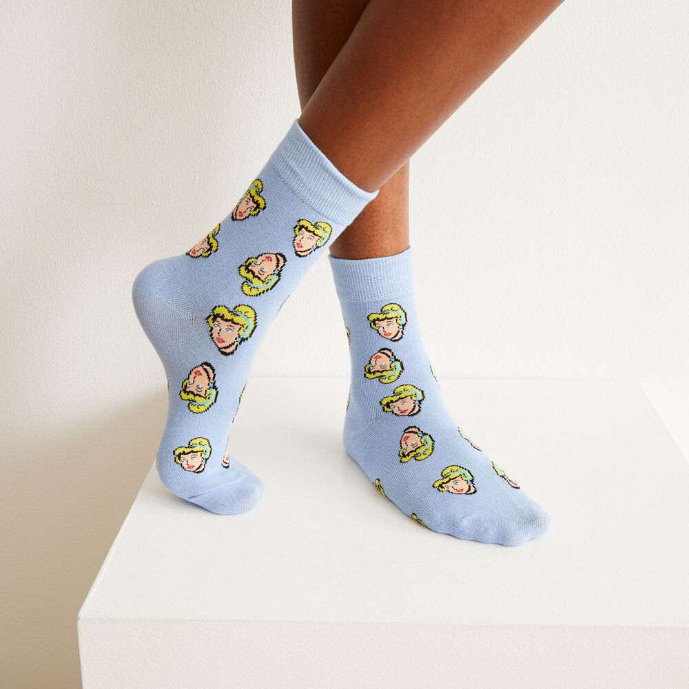 Shorty et chaussettes cendrillon - bleu bleu.