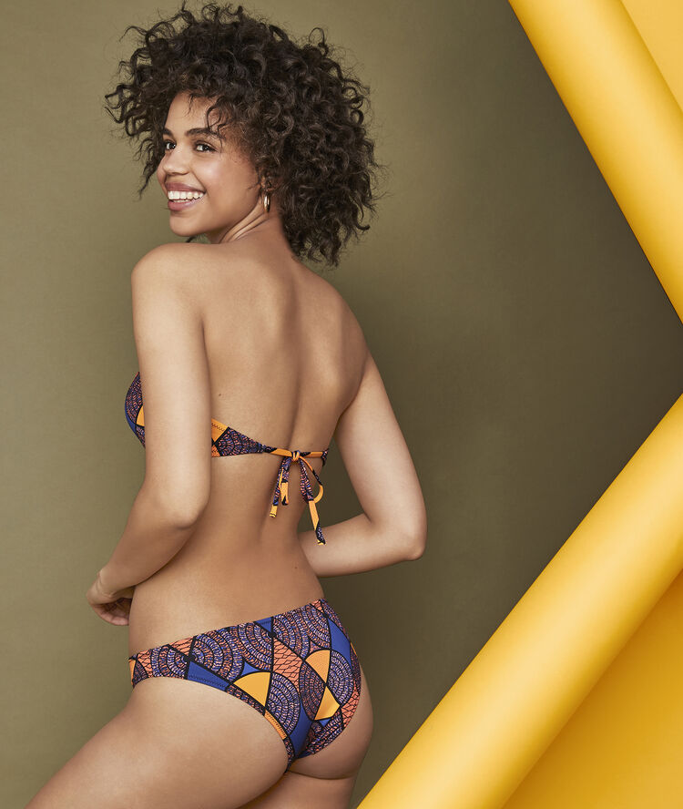 Bas de maillot de bain slip bleu afroiz bleu électrique.