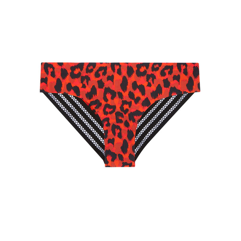 culotte à imprimé léopard - rouge culotte à imprimé léopard - rouge;