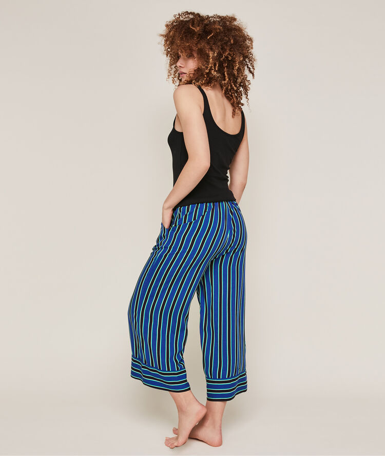 Pantalon &agrave; rayures - bleu bleu.