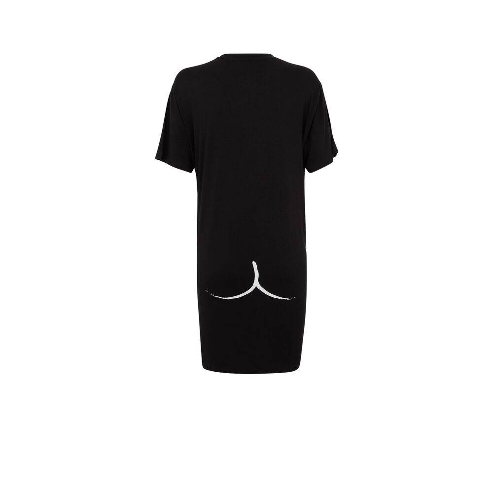 Robe à manches courtes - noir noir.