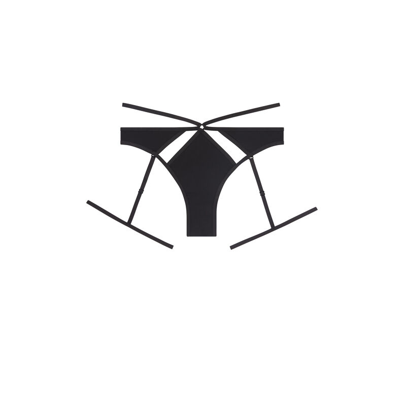 Culotte porte-jarretelles en micro jaretiz Culotte porte-jarretelles en micro jaretiz;