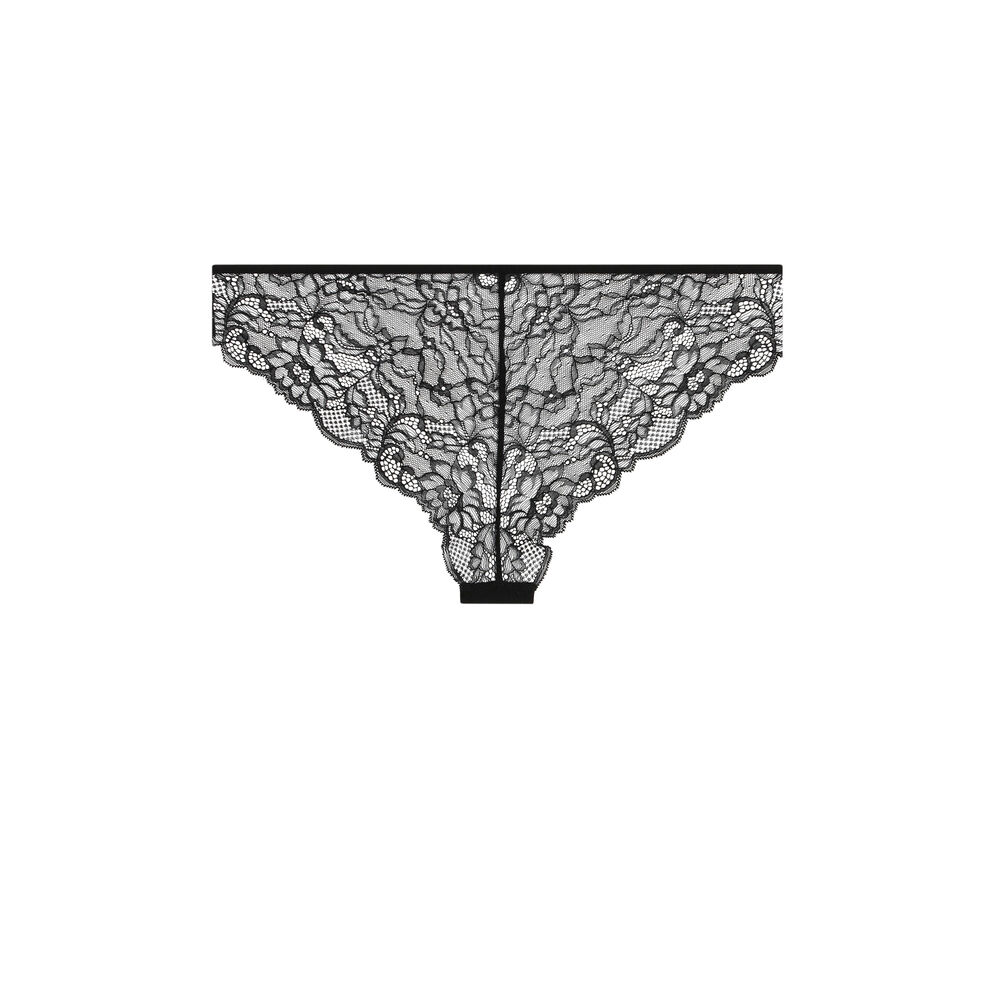 Tanga bi-matières - vert vert.