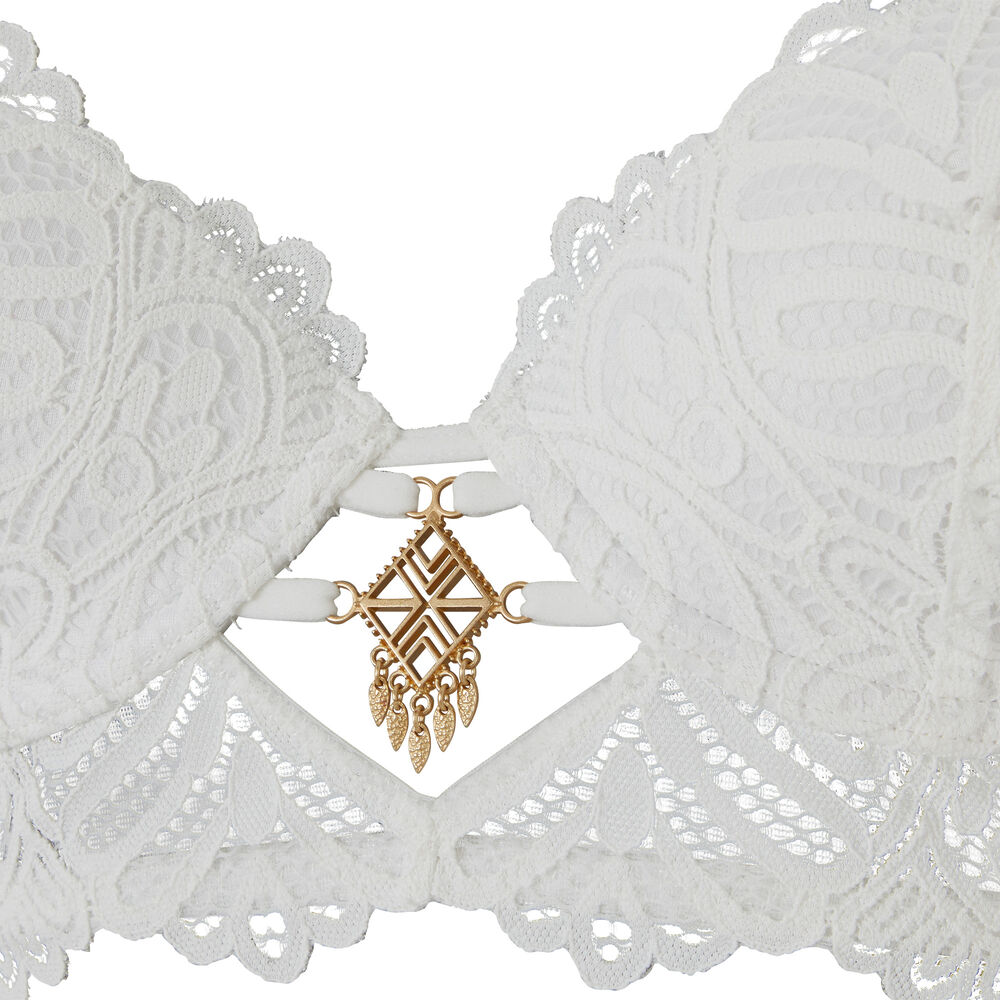 Soutien-gorge bustier ampli - blanc blanc.