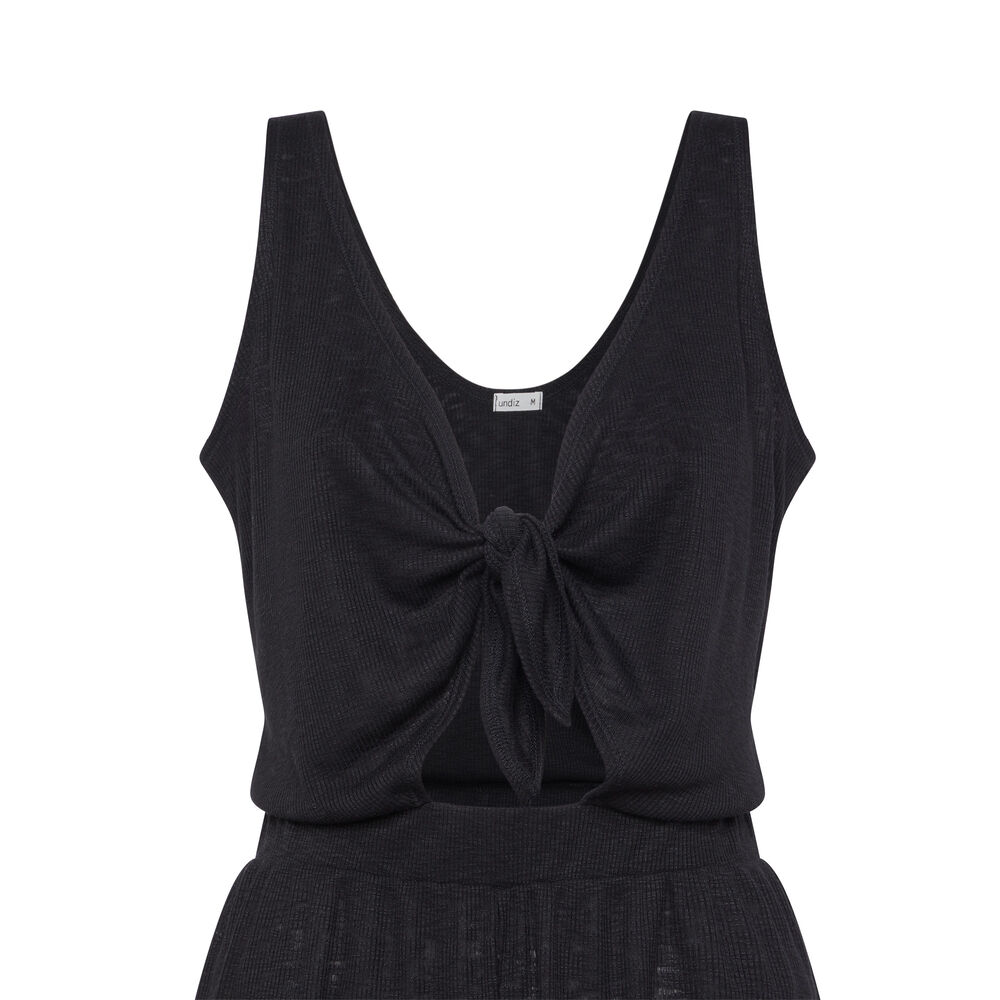 Combishort noué devant - noir noir.