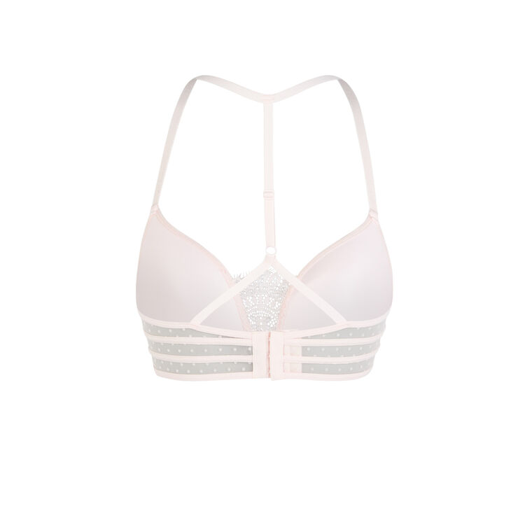 Soutien-gorge rose poudré bustier push flockiz Soutien-gorge rose poudré bustier push flockiz;