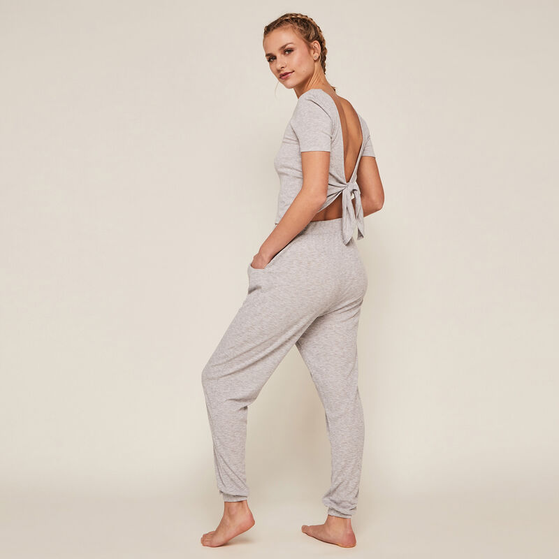 pantalon à poches - gris pantalon à poches - gris ;