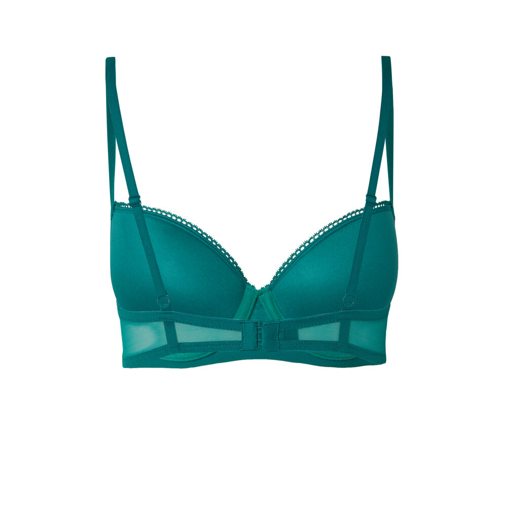 Soutien-gorge ampli dentelle - vert vert.