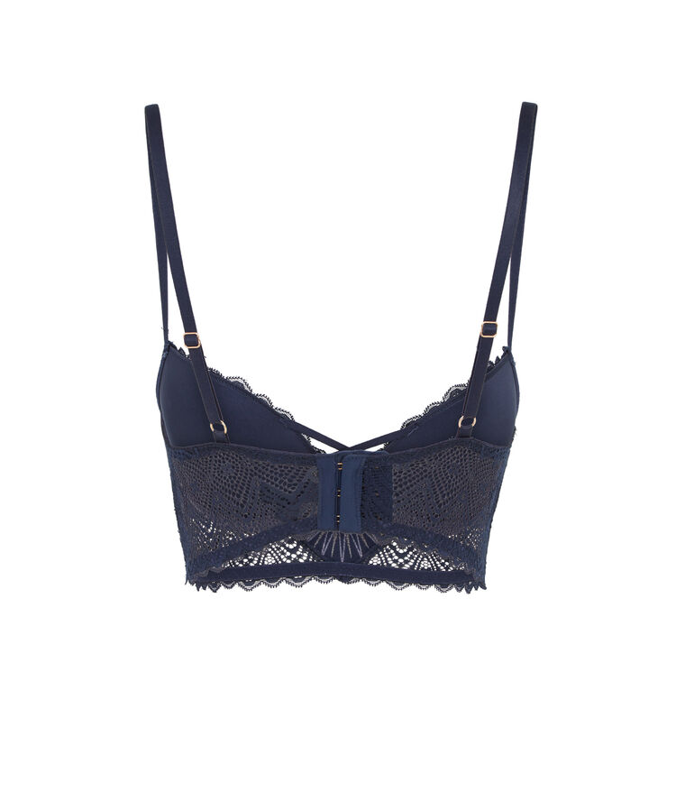 Soutien-gorge bustier push up bleu nuit horoscopiz bleu nuit.